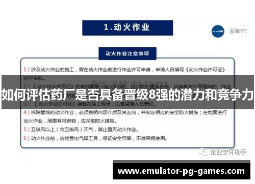 如何评估药厂是否具备晋级8强的潜力和竞争力 如何评估药厂是否具备晋级8强的潜力和竞争力